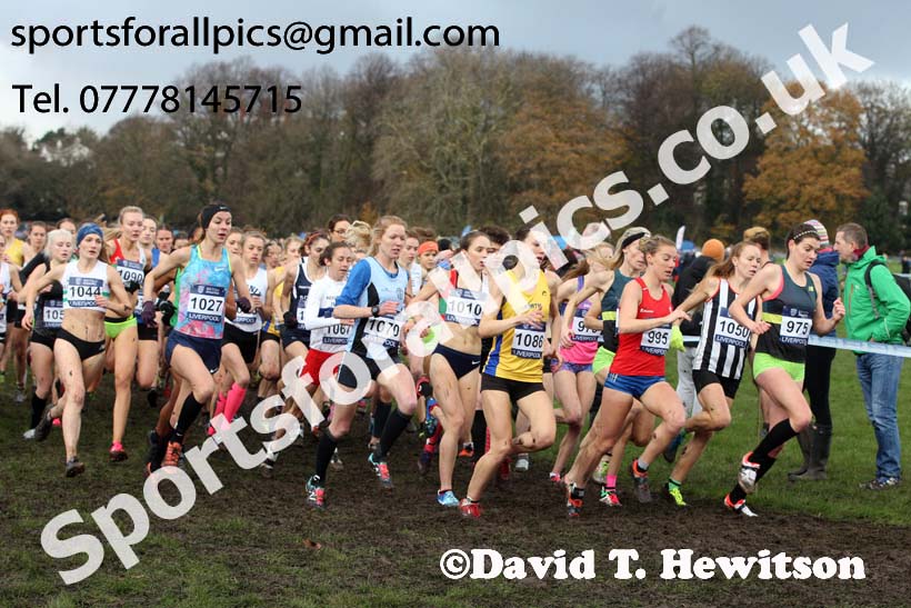 Senior Women and under-23 Womens 2017 British Athletics Liverpool Cross Challenge, Sefton Park, Liverpool. Photo:  David T. Hewitson/Sports for All Pics